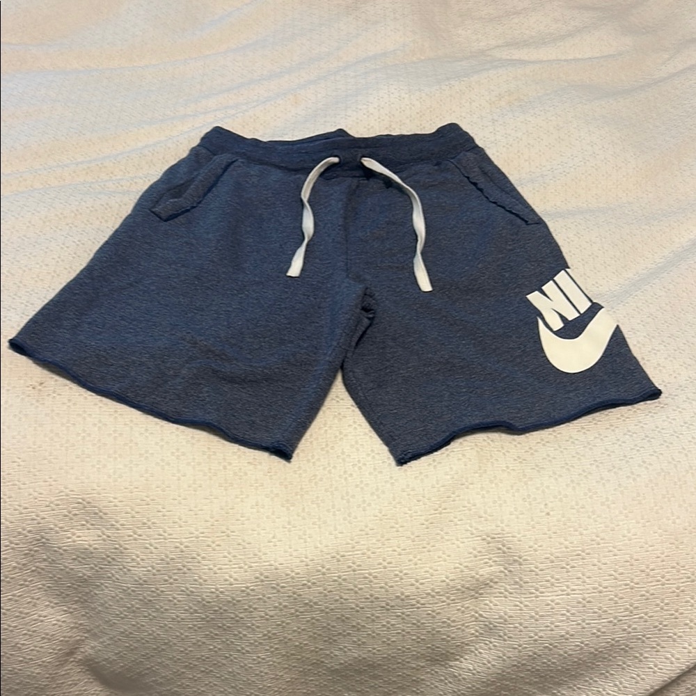 Nike Blue and White Athletic Shorts